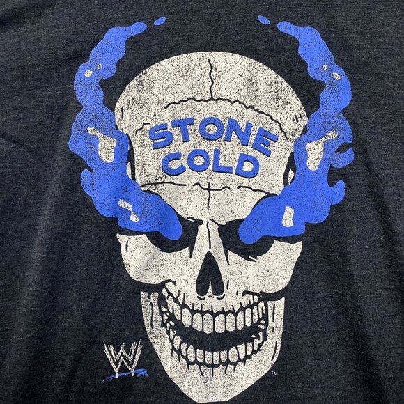 WWE Stone Cold Steve Austin Skull Graphic Design T-Shirt XL - Picture 2 of 4